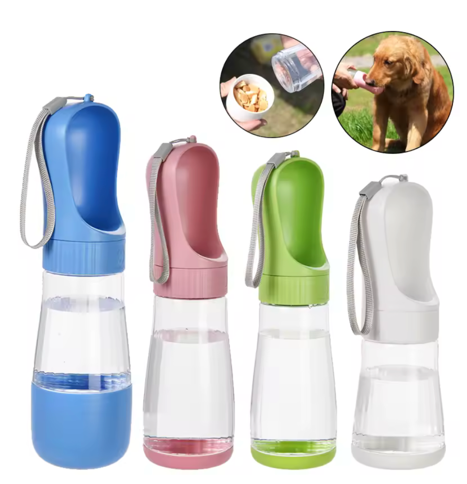 Portable Dog Water Bottle With Food Container Travel 2 in 1 Pet Water Dispenser For Small,Large Dogs, Cat
