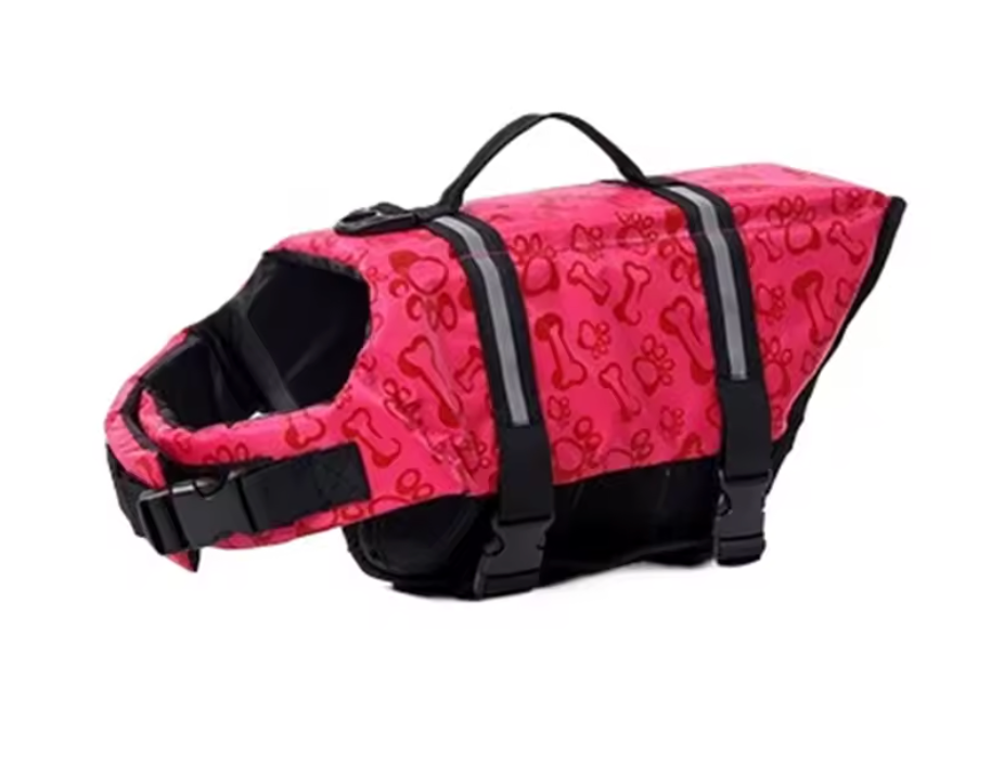 Summer Dog Life Jacket Reflective Adjustable Large Dogs Swimwear Safety Vest Surfing Sailboat Enhanced Buoyancy Pet Lifejackets